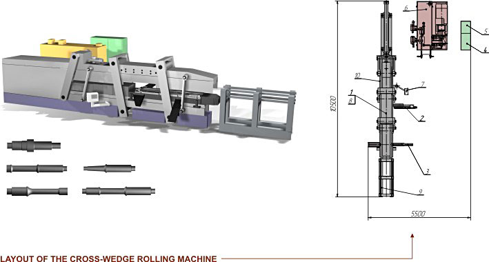 Cross-wedge rolling machine SP 4200-2